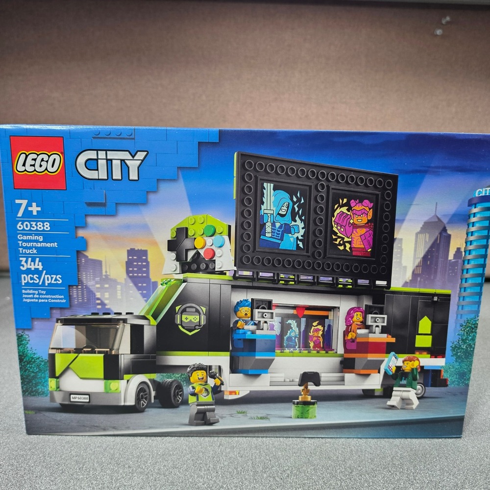 LEGO City Gaming Tournament Truck 60388 Kids Set 344pc Black Green New